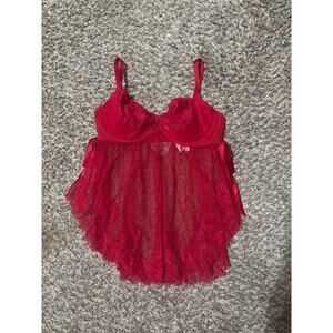 Victoria's Secret Lingerie XL Red